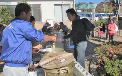 むかわの湯 感謝祭 ほうとうサービス 南アルプス釜無川温泉 むかわの湯